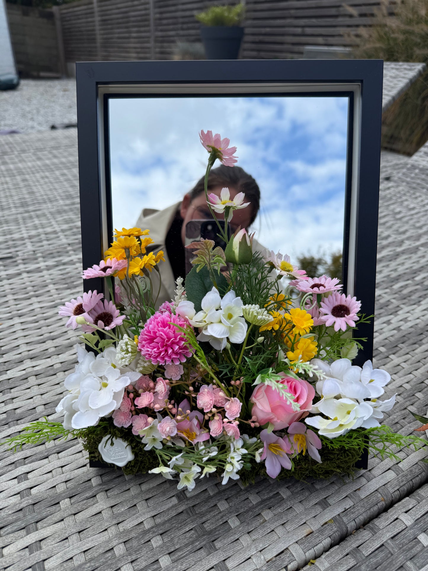 Bloemen spiegel Roos