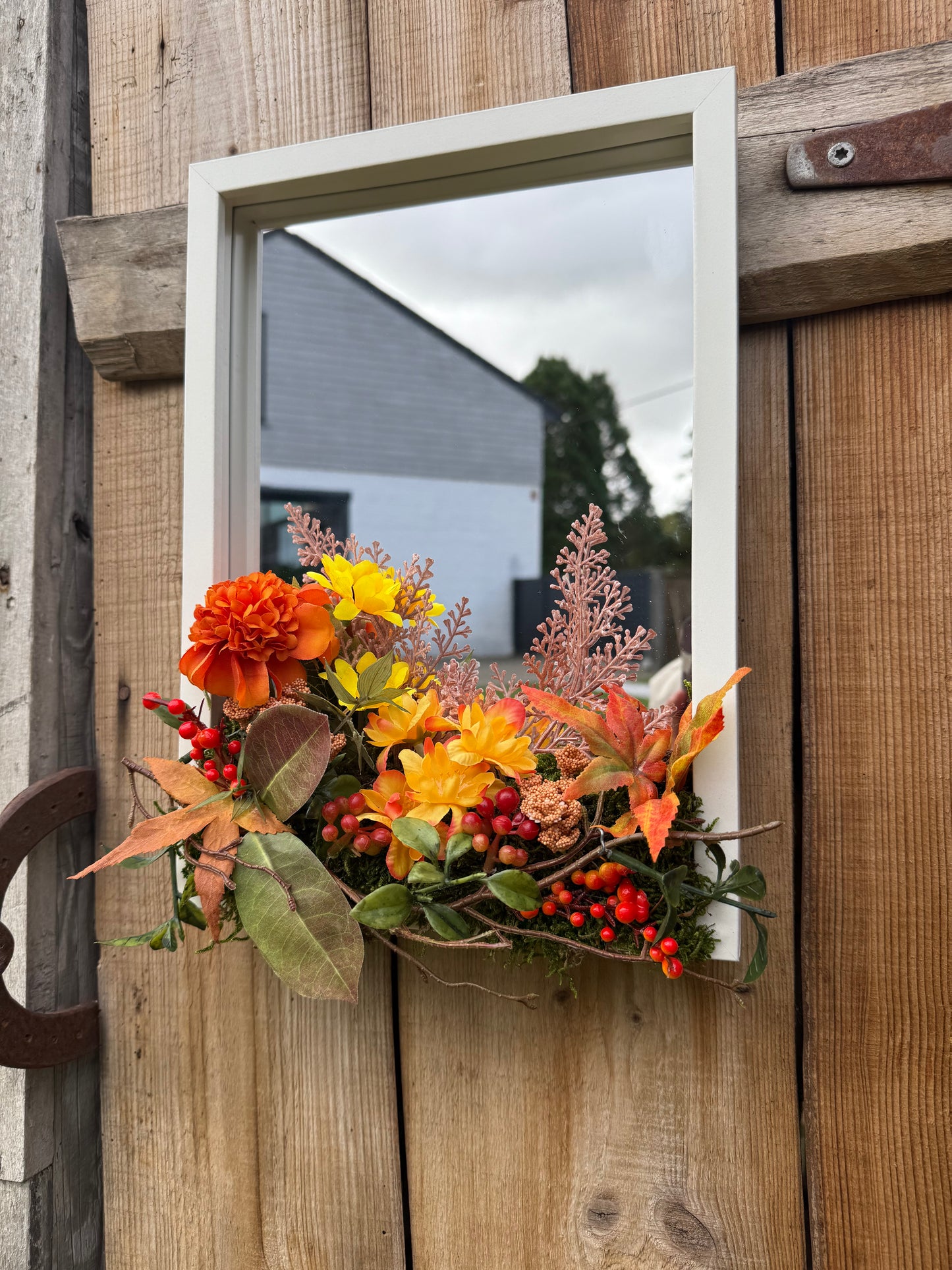 Bloemen spiegel Oranje