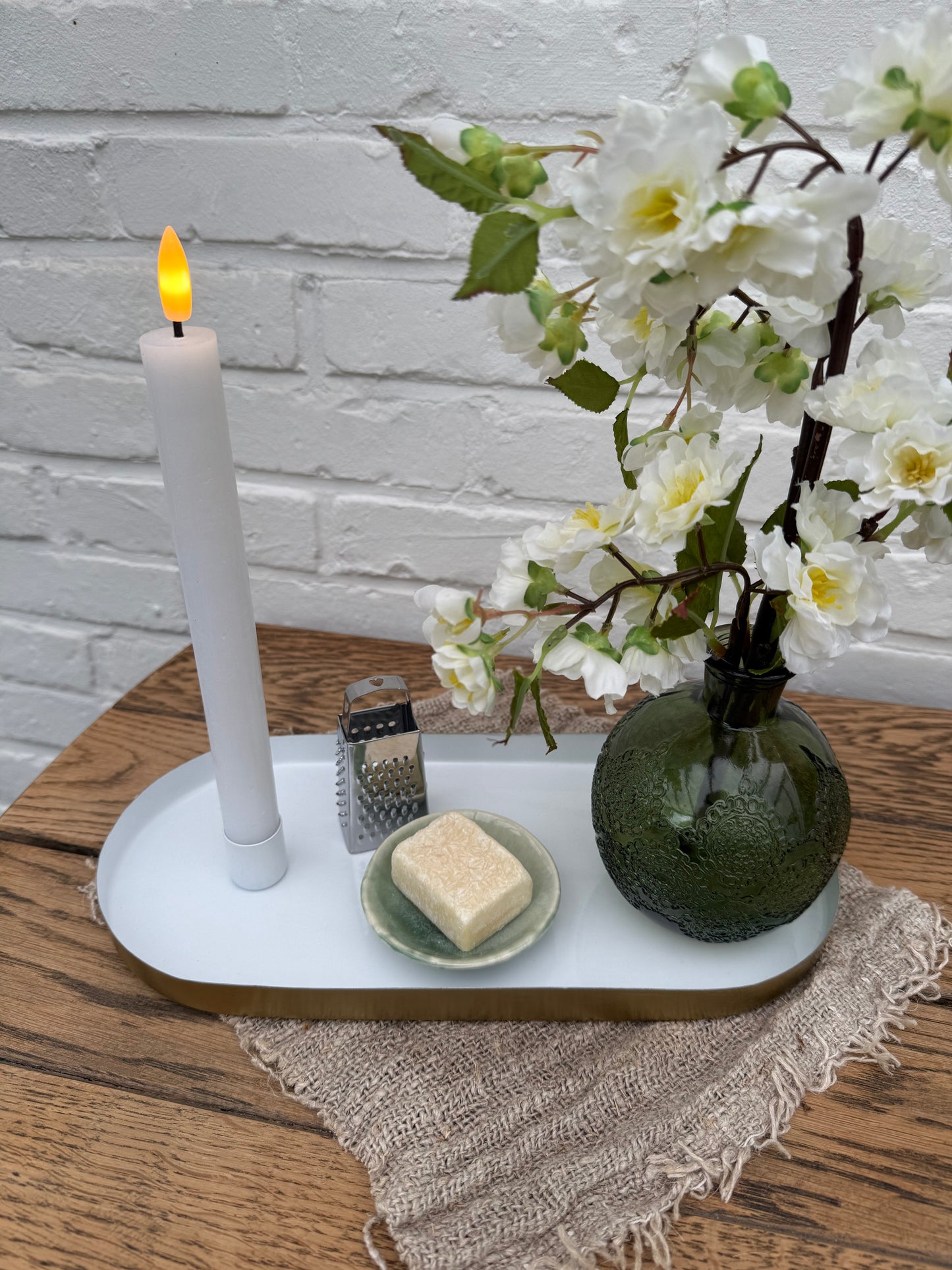 Tafeldecoratie set klein wit