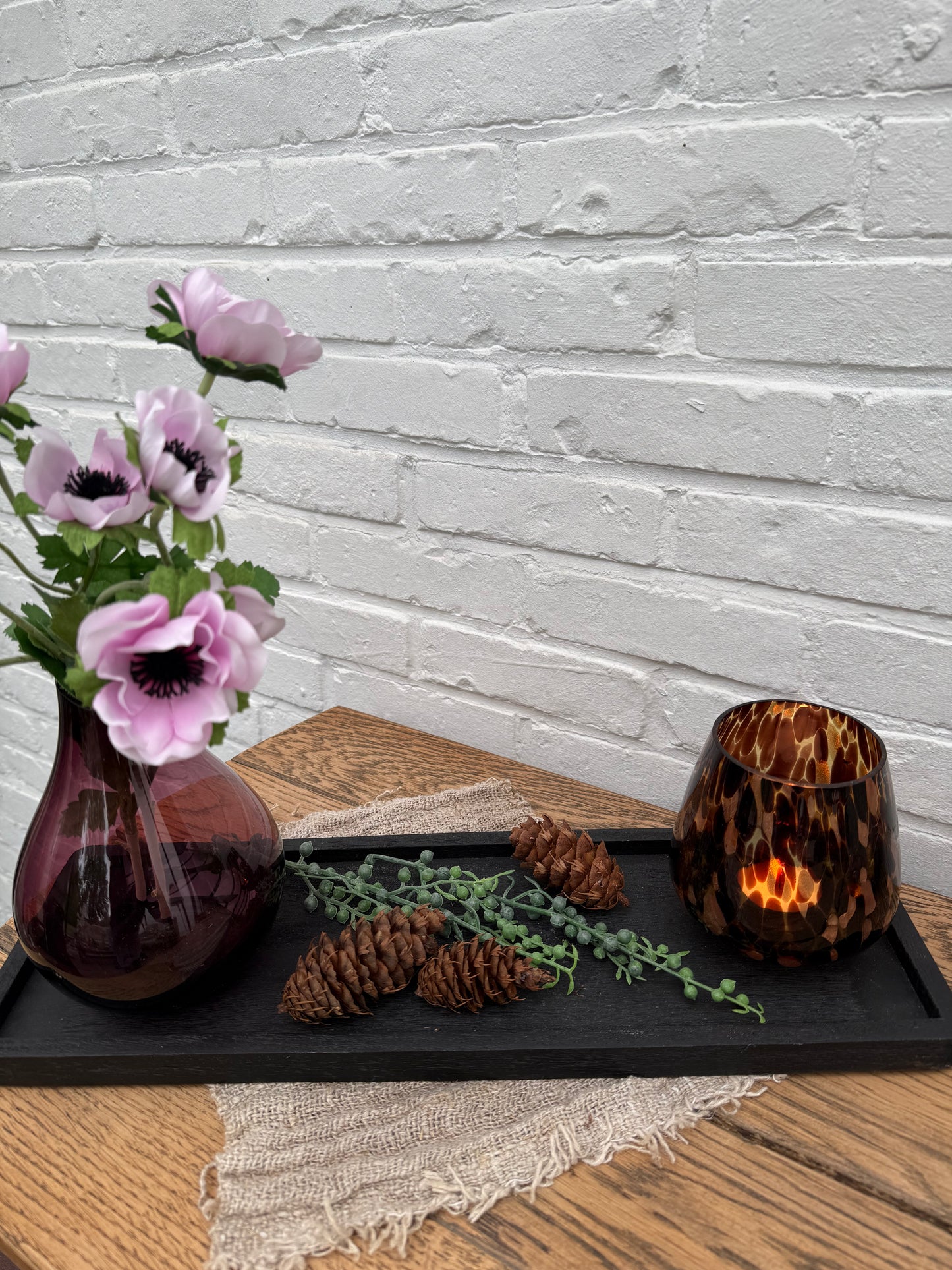 Tafeldecoratie set klein zwart lang