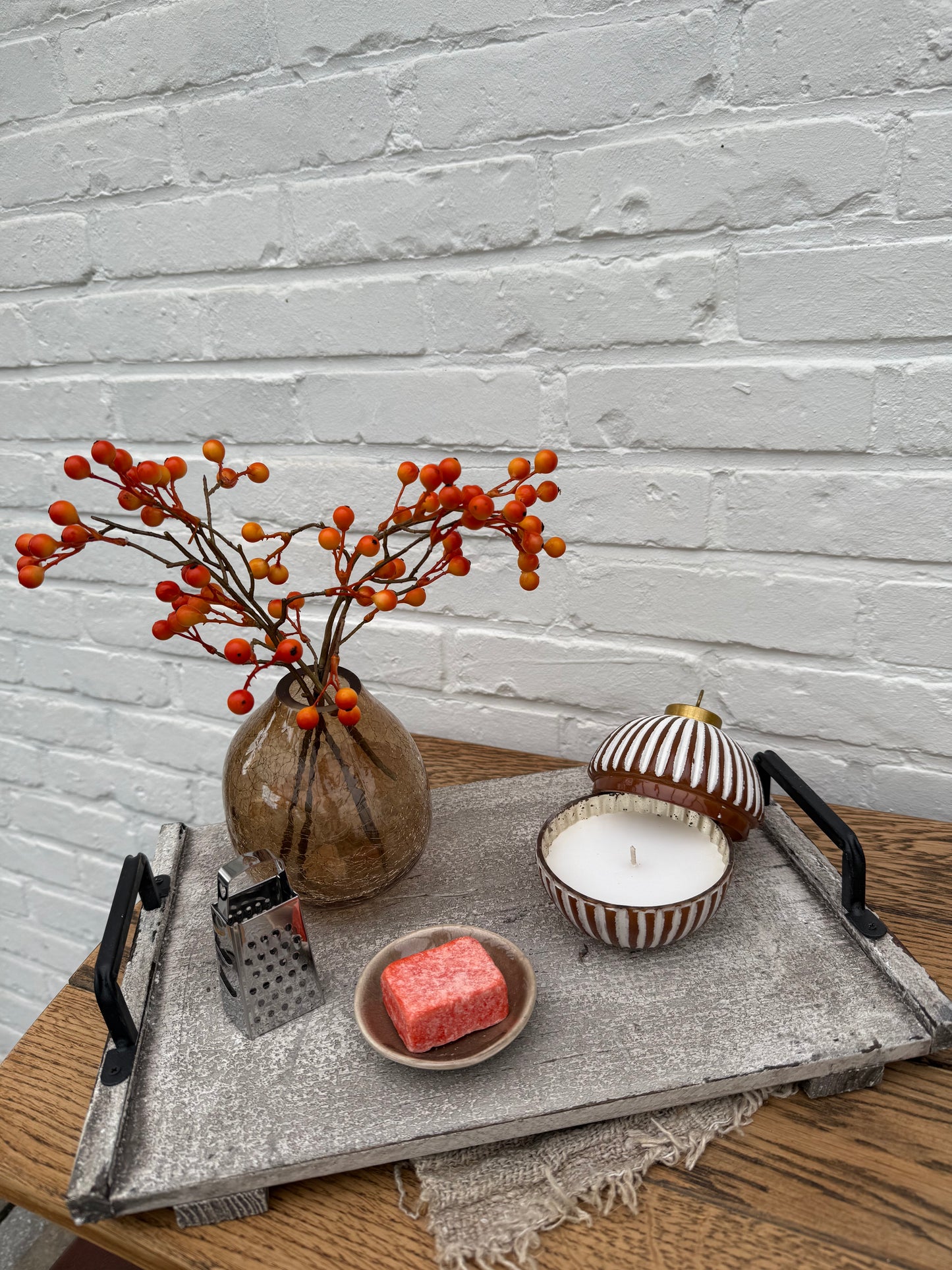 Tafeldecoratie set bruin