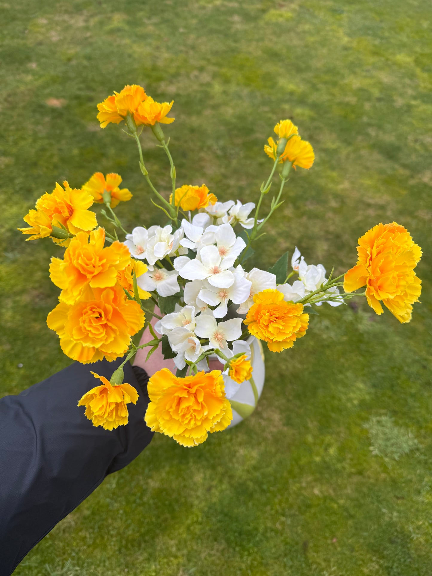 Tulpen vaas met bloemen
