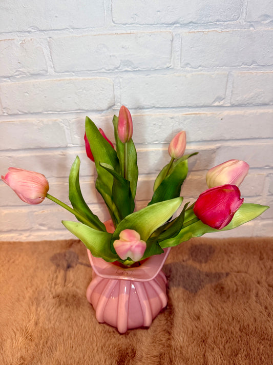 Tulpen donker/licht roos