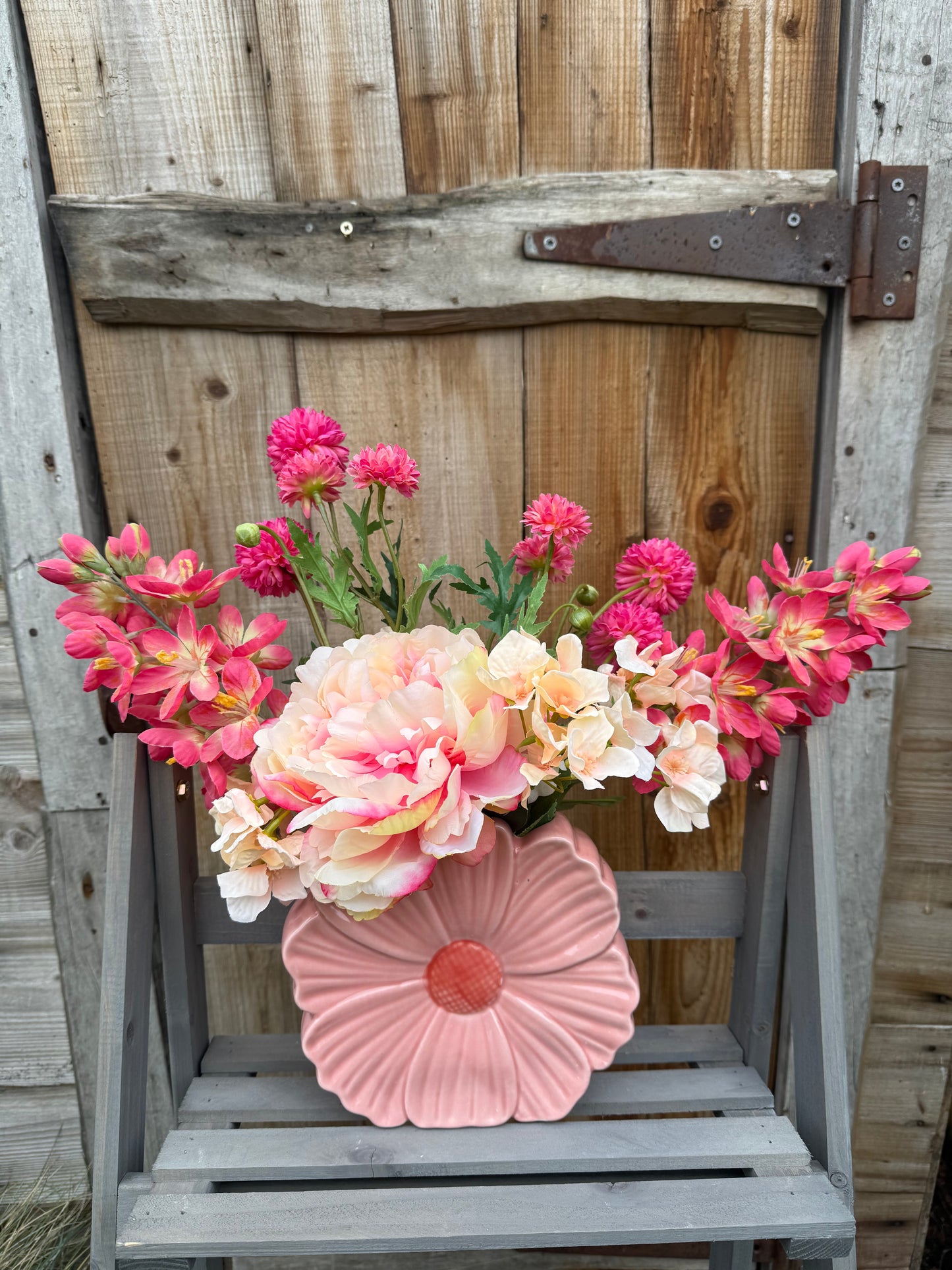 Bloemen vaas roze bloemen