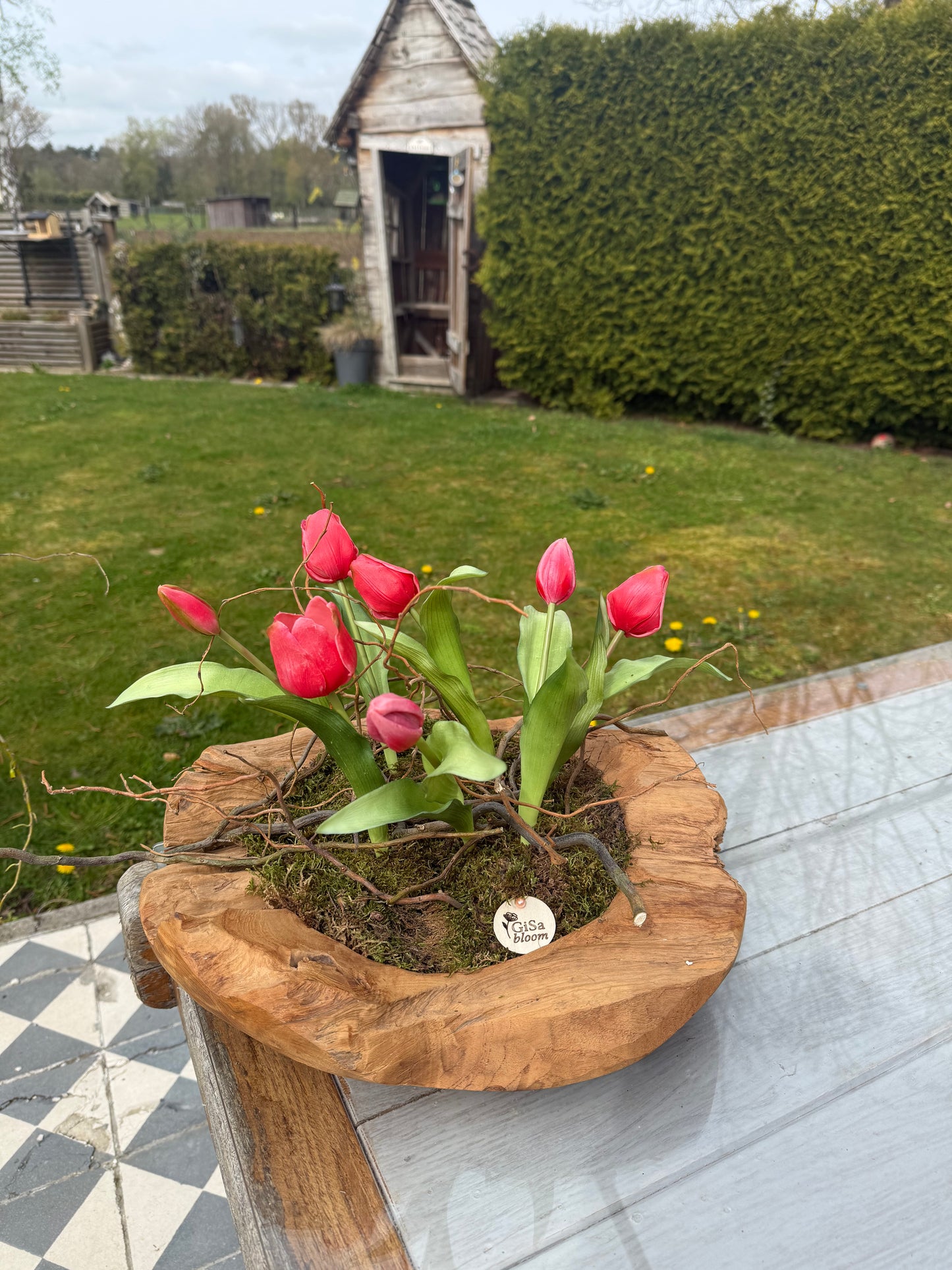 Tulpen schaal roos