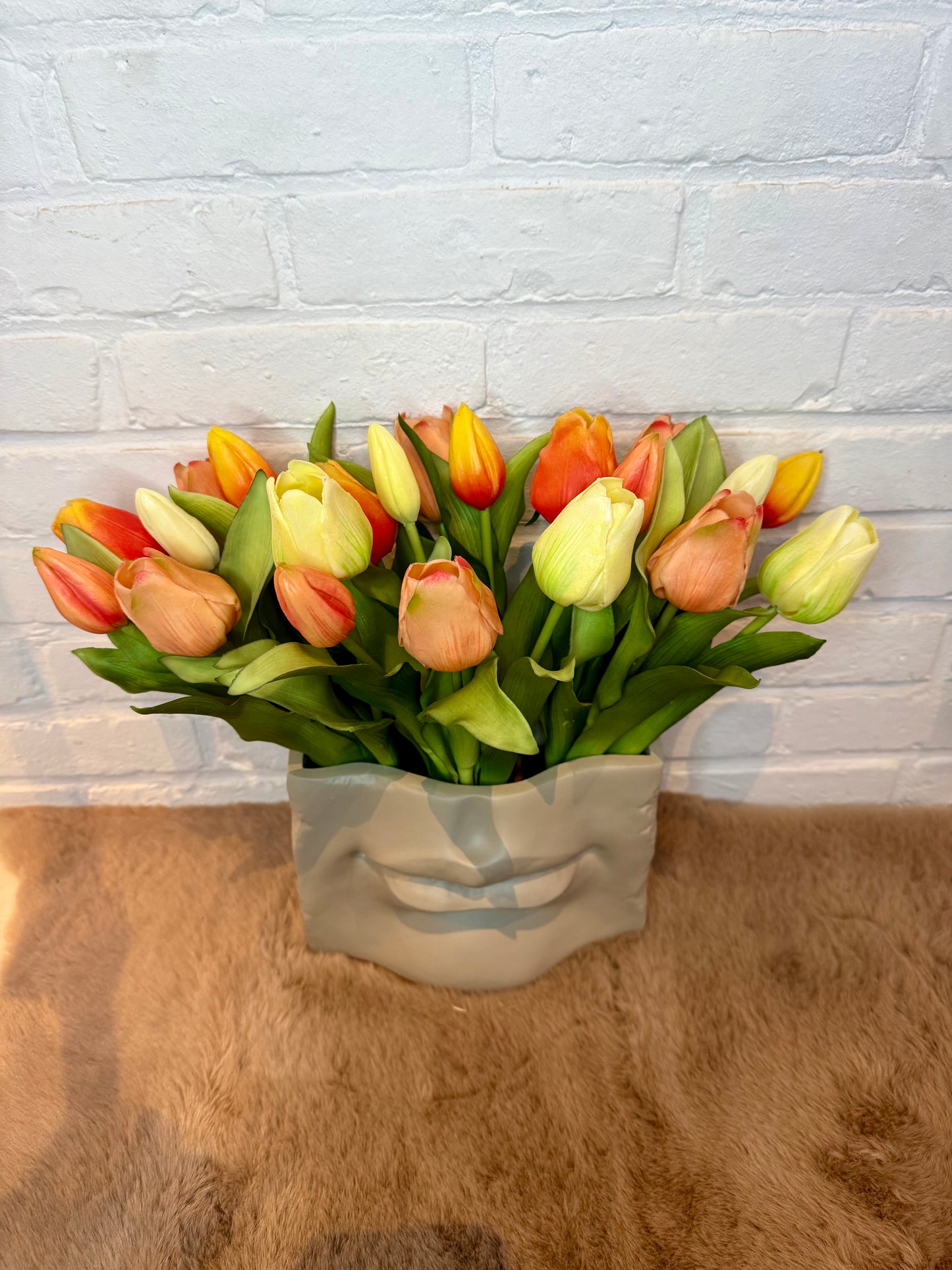 Tulpen geel/oranje/wit